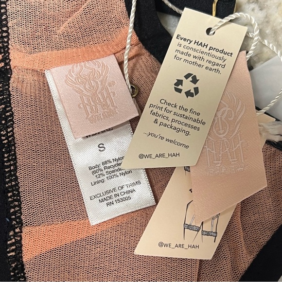 NWT Free People X We Are HAH Guard Her Bra or Belt Black Lace Small Bralette - Picture 11 of 15